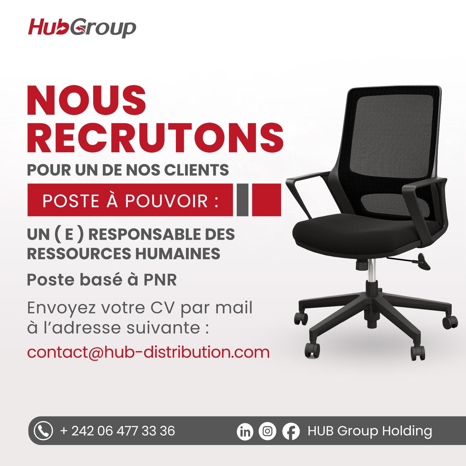 NOUS RECRUTONS POUR UN DE NOS CLIENTS